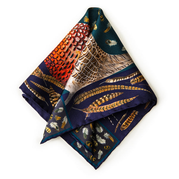 The Covey Pocket Square - Midnight