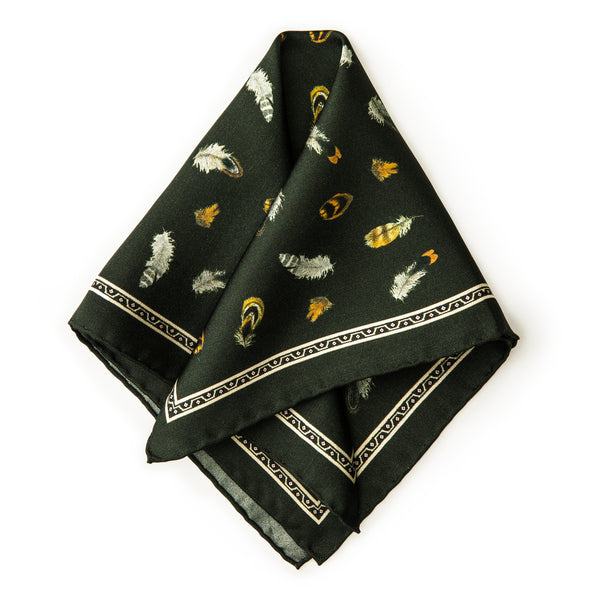 The Feather Pocket Square