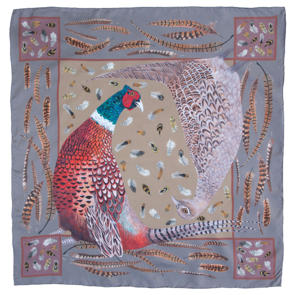 The Covey Silk Scarf - Harvest